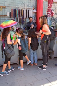 Shopping at the flea market