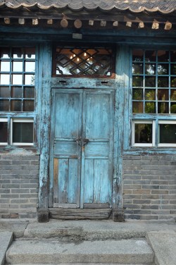 Old wooden door